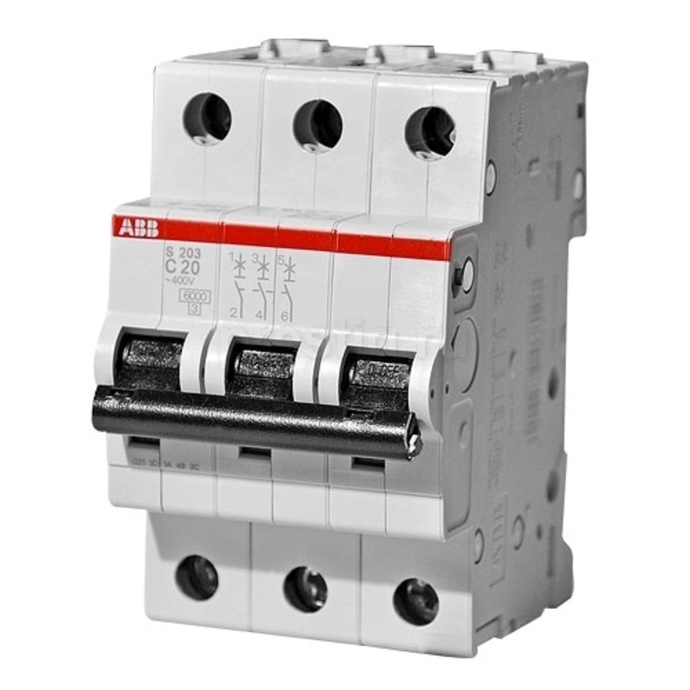 3-polig ABB S203-K16 16A Sicherungsautomat Leitungsschutzschalter 